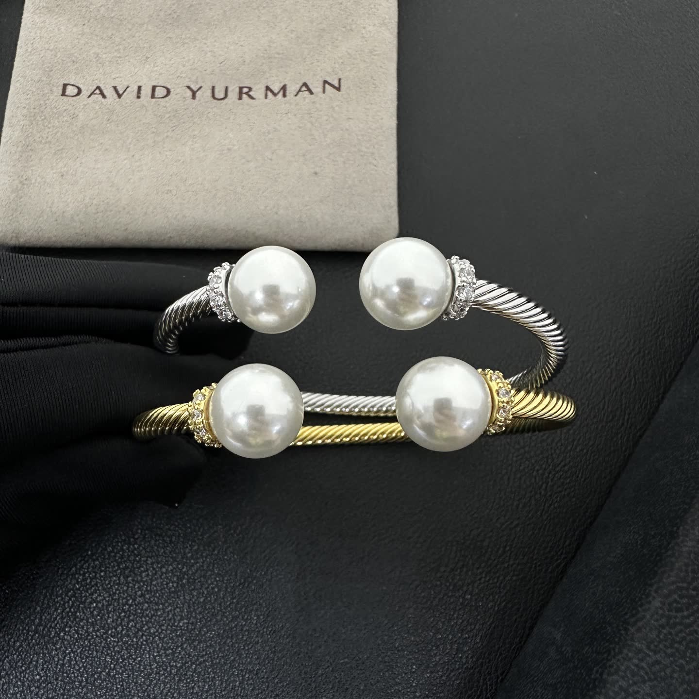David Yurman Cable Collectibles Pearl Cuff Bracelet David Yurman Cable Collectibles Pearl Cuff Bracelet